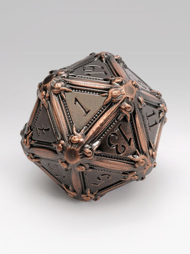 50mm Geometric Horrors: Copper Golem's Eyes TTRPG Single D20