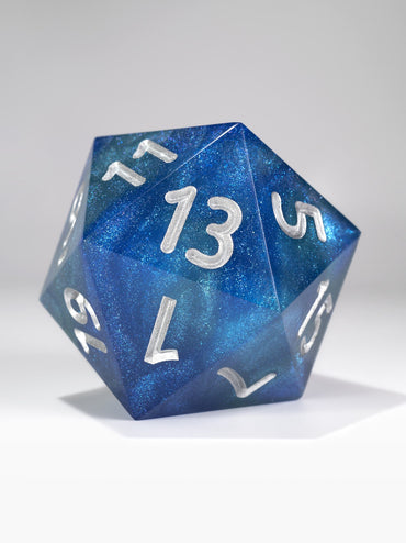 Blueberry Ice Hand Polished Sharp Edge 55mm D20