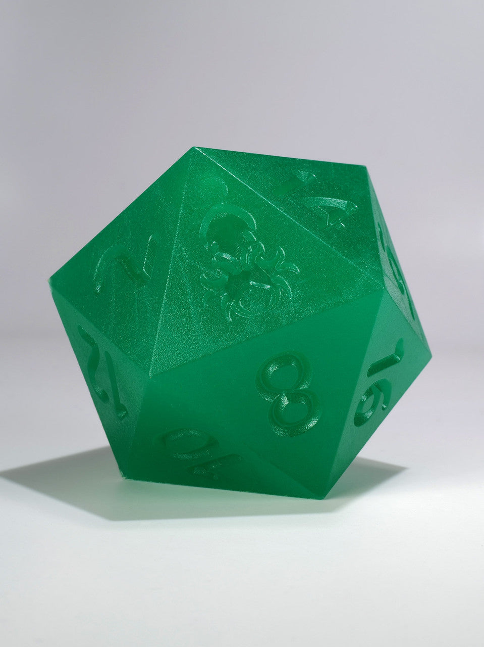 RAW 55mm Glow in the Dark Green D20