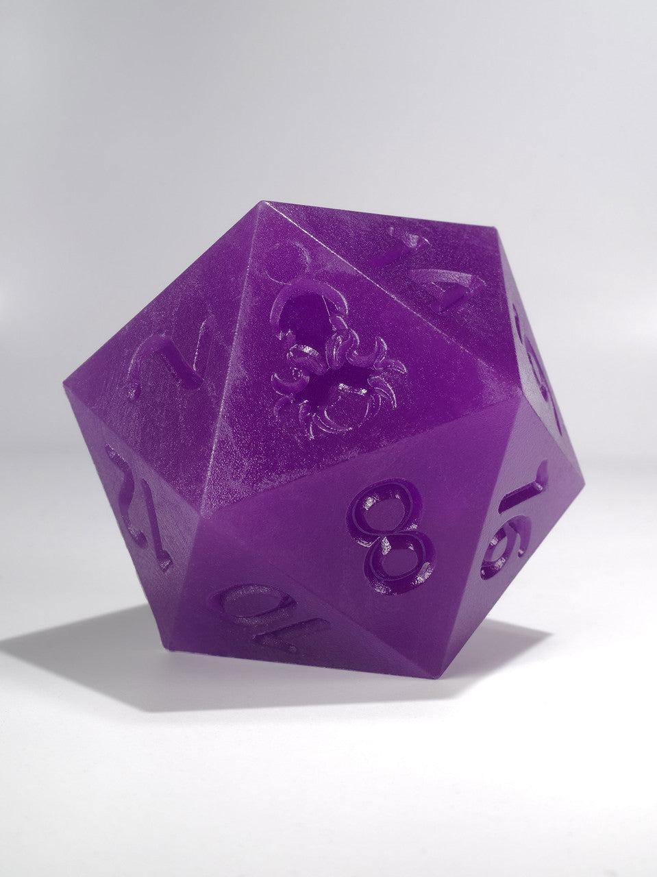 RAW 55mm Glow in the Dark Purple D20