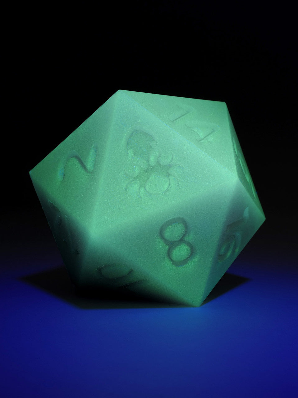 RAW 55mm Glow in the Dark Purple D20