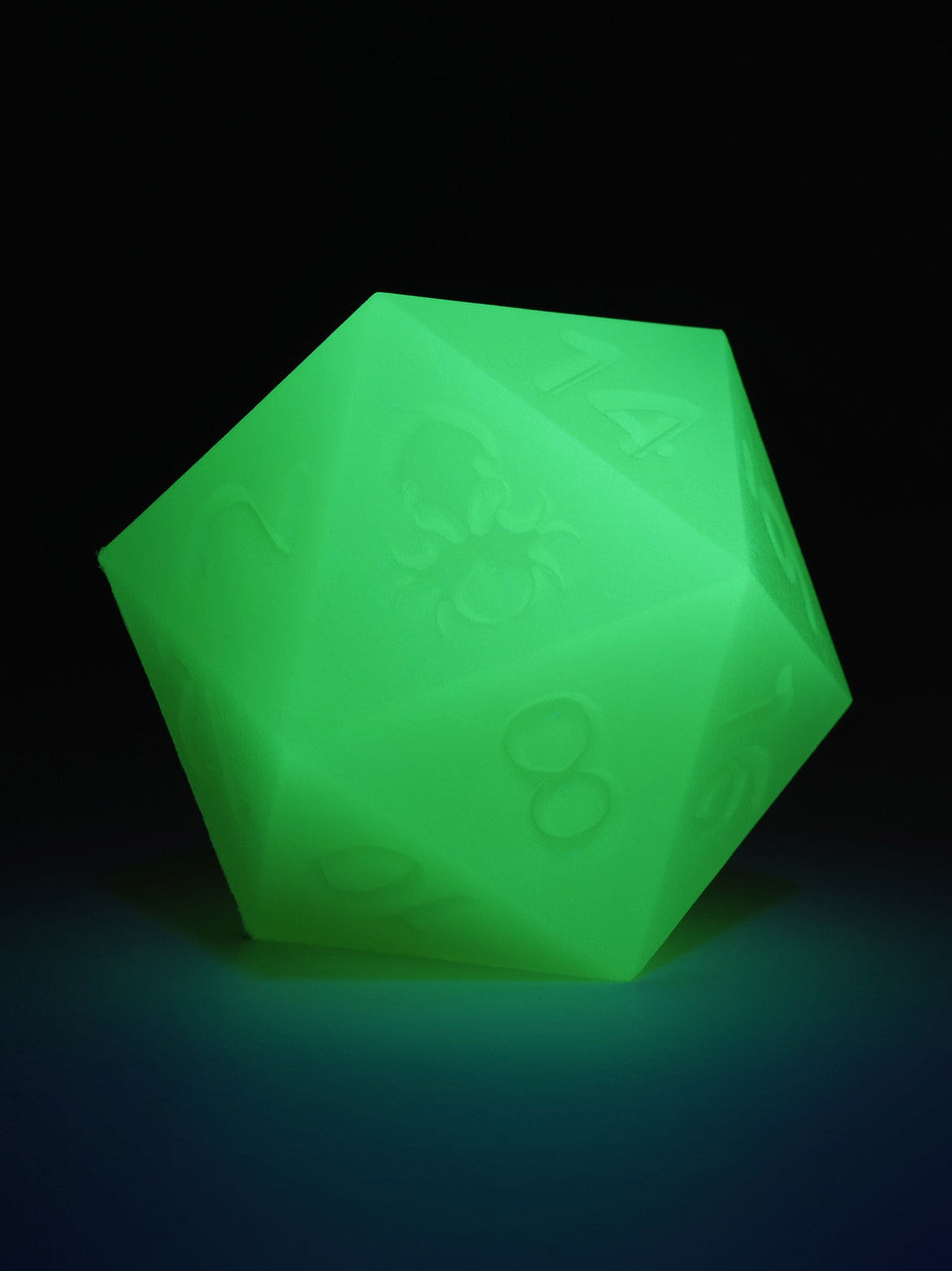 RAW 55mm Glow in the Dark Yellow D20