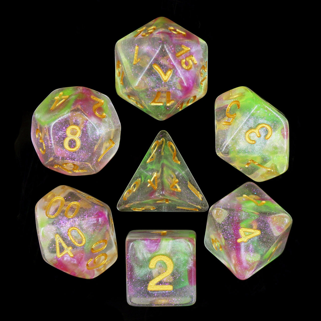 Dragon's Breath Polyhedral 7pc Dice Set
