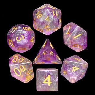 Electric Iris Iridescent Vapor 7pc Dice Set