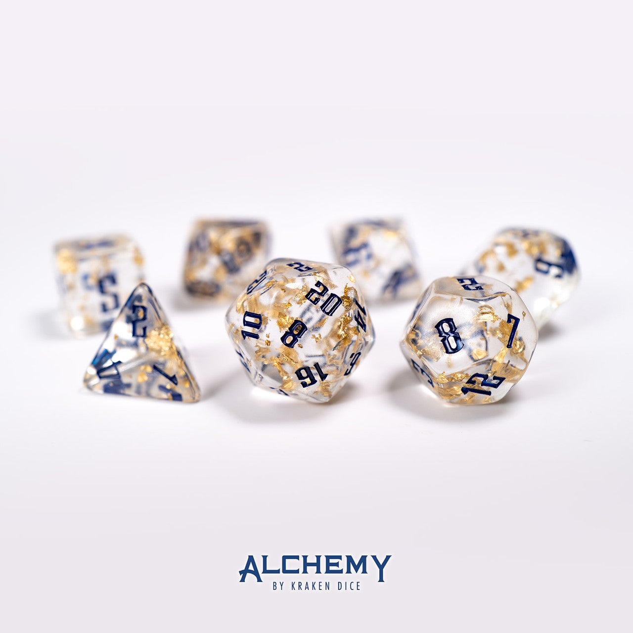 7pc Fragments of the Sun with Navy Ink