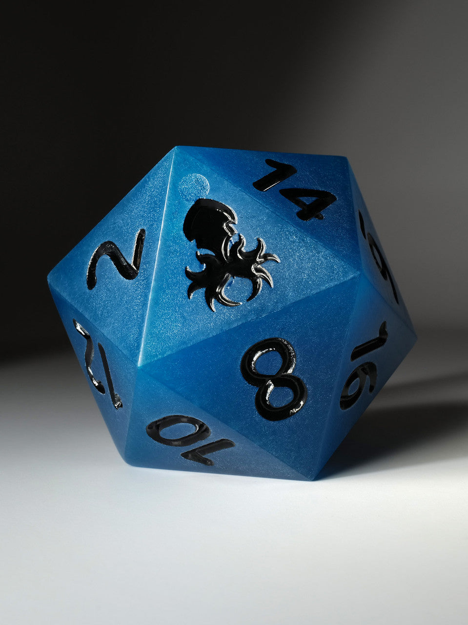 Blue Glow in the Dark 55MM D20