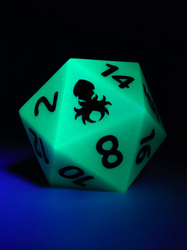 Blue Glow in the Dark 55MM D20