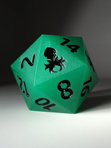 Green Glow in the Dark 55MM D20