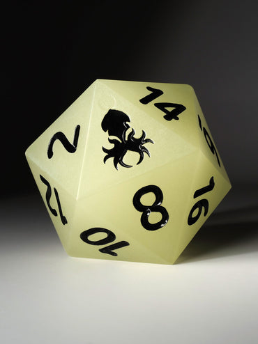 Yellow Glow in the Dark 55MM D20