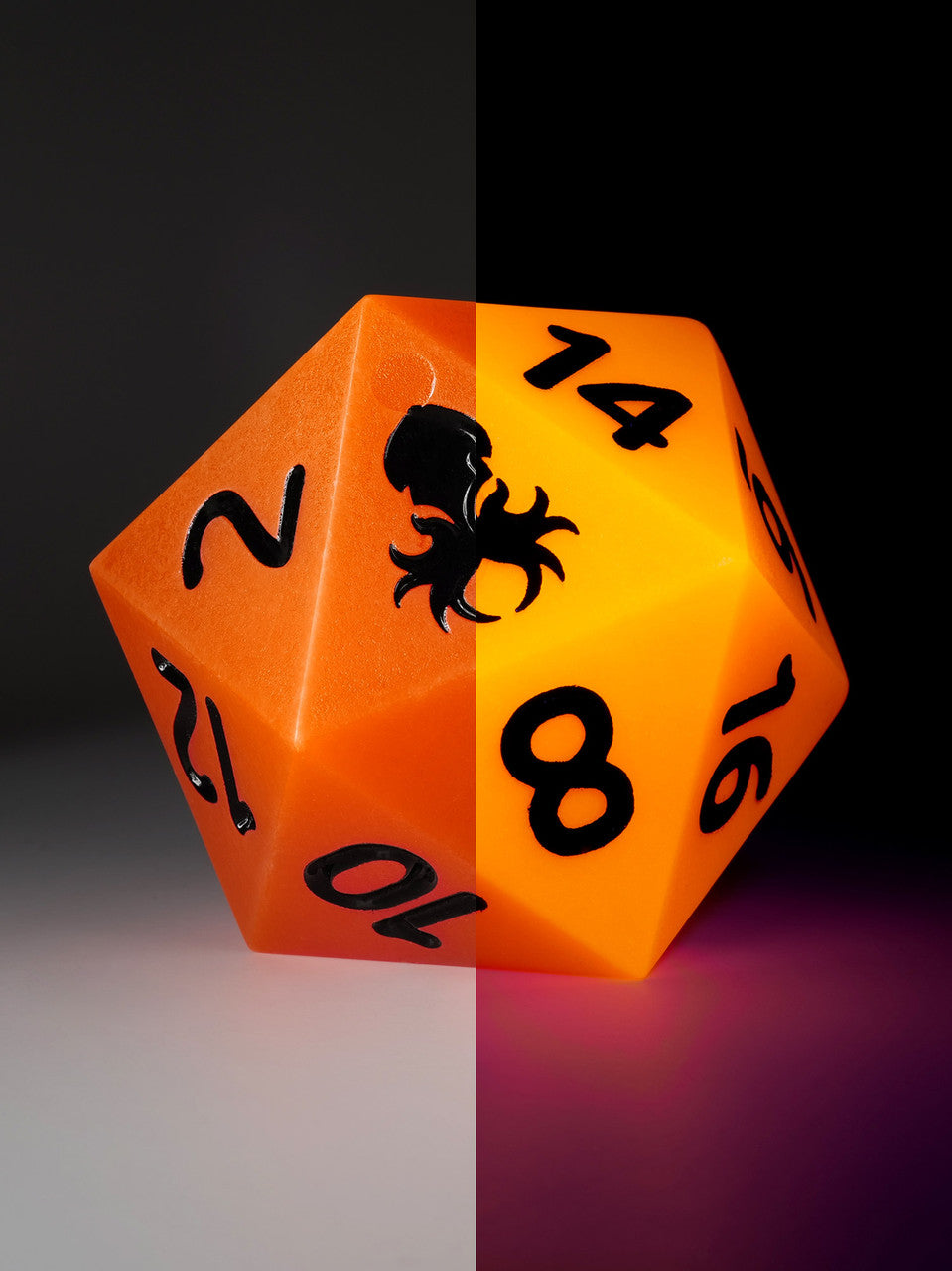 Orange Glow in the Dark 55MM D20