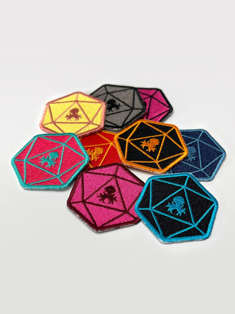 Random Colorful D20 Kraken Patch Combo