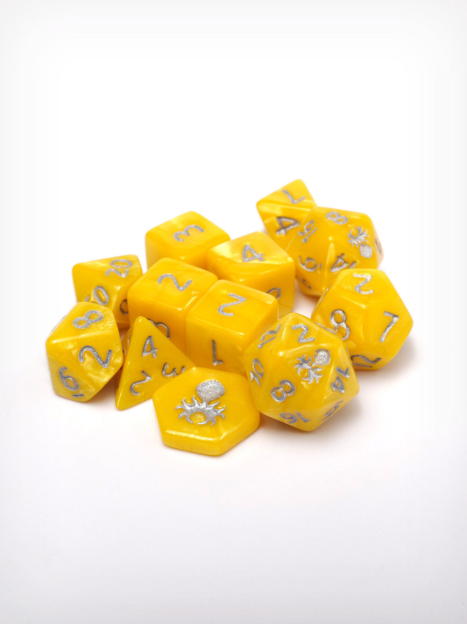 Feytfull Jasper 12pc 10mm Mini RPG Dice Set