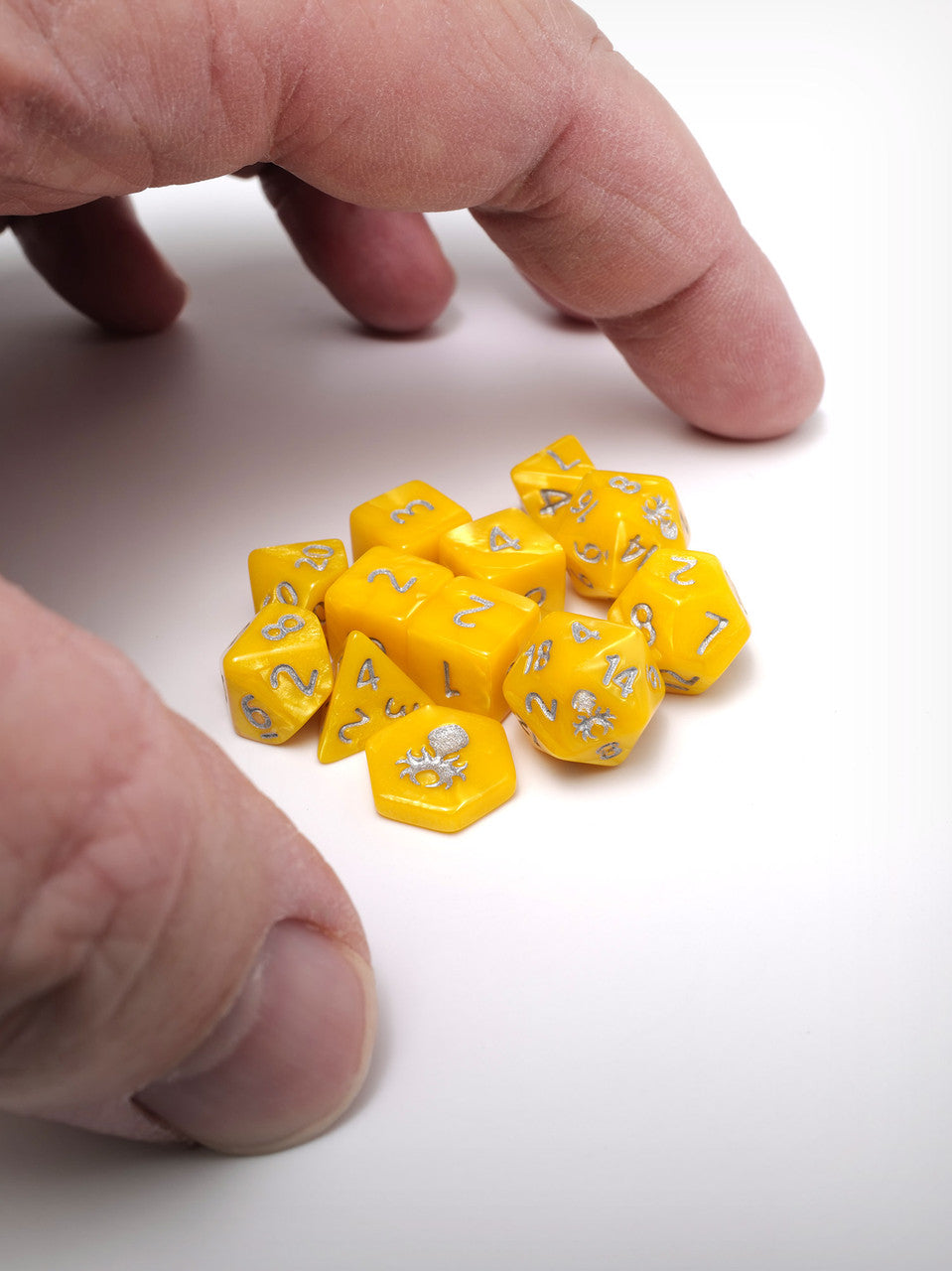 Feytfull Jasper 12pc 10mm Mini RPG Dice Set