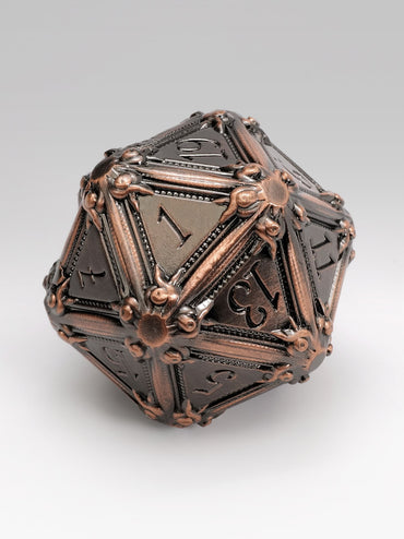 30mm Geometric Horrors: Copper Golem Eyes TTRPG  Single D20