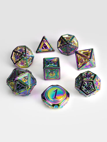 Geometric Horrors: Poisoned Eyes TTRPG Dice Set
