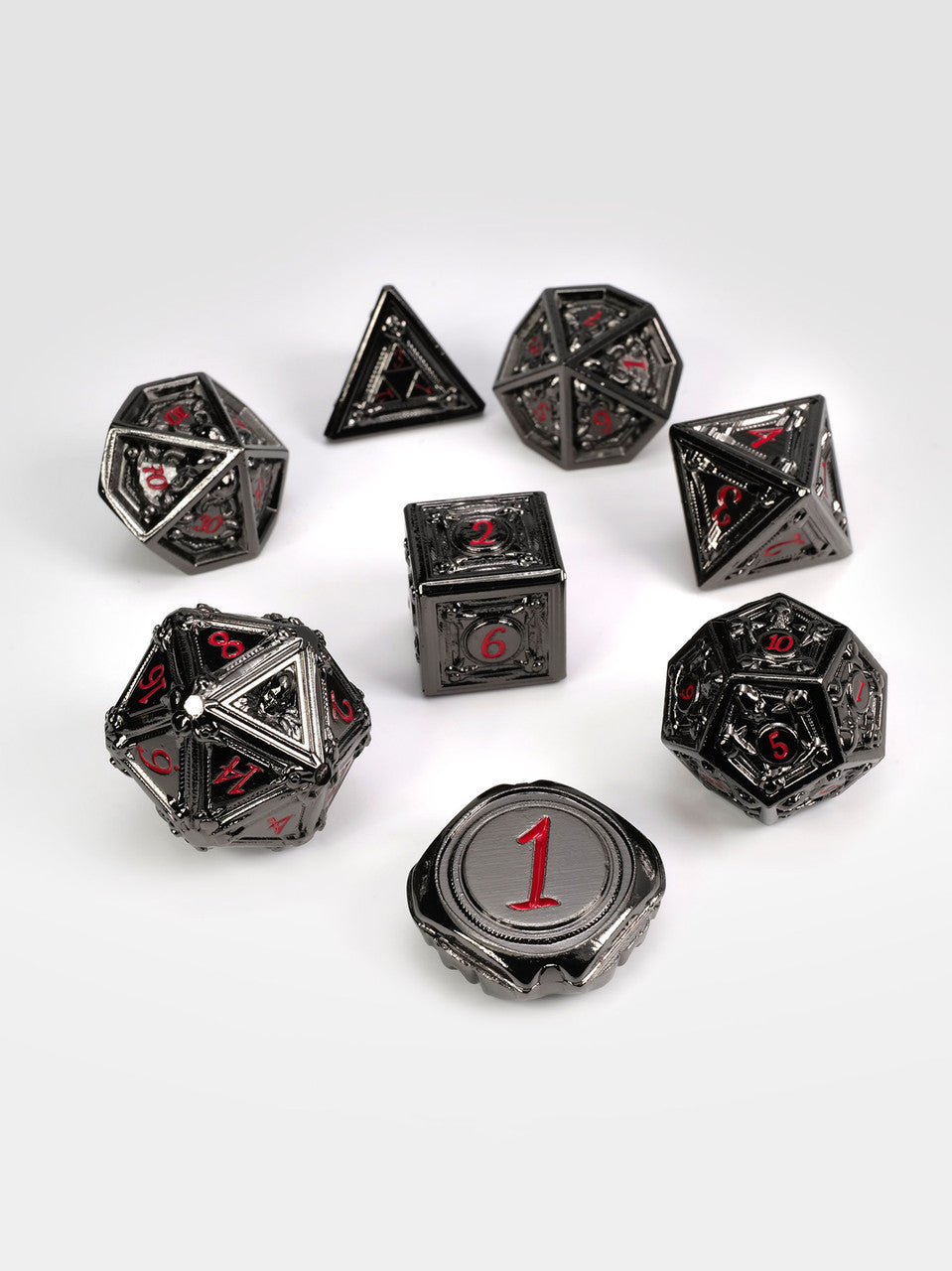 Geometric Horrors: Devil's Eyes TTRPG Dice Set