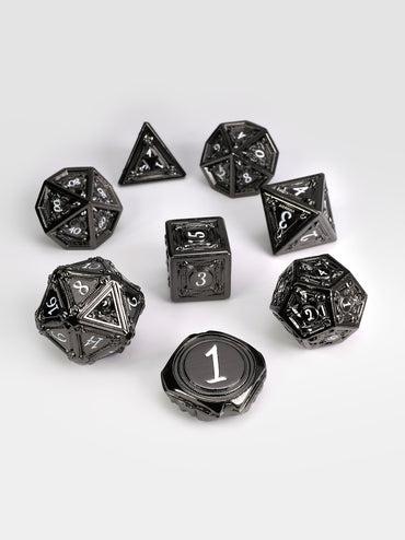 Geometric Horrors: Ghostly Eyes TTRPG Dice Set