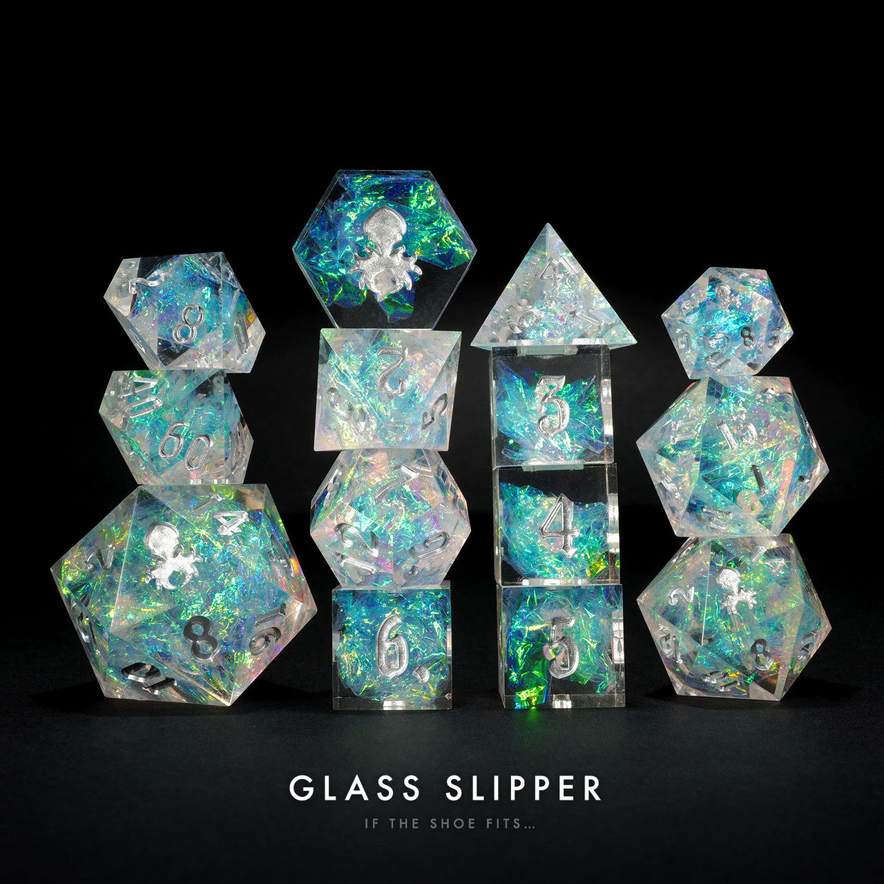 Glass Slipper: Kraken Lux 14pc Sharp Edge Dice