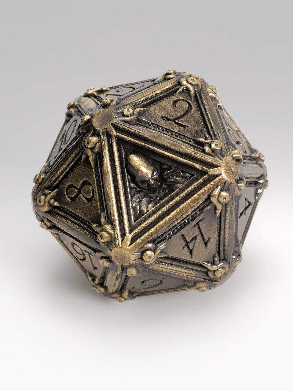 50mm Geometric Horrors: Brass Golem's Eyes TTRPG  Single D20