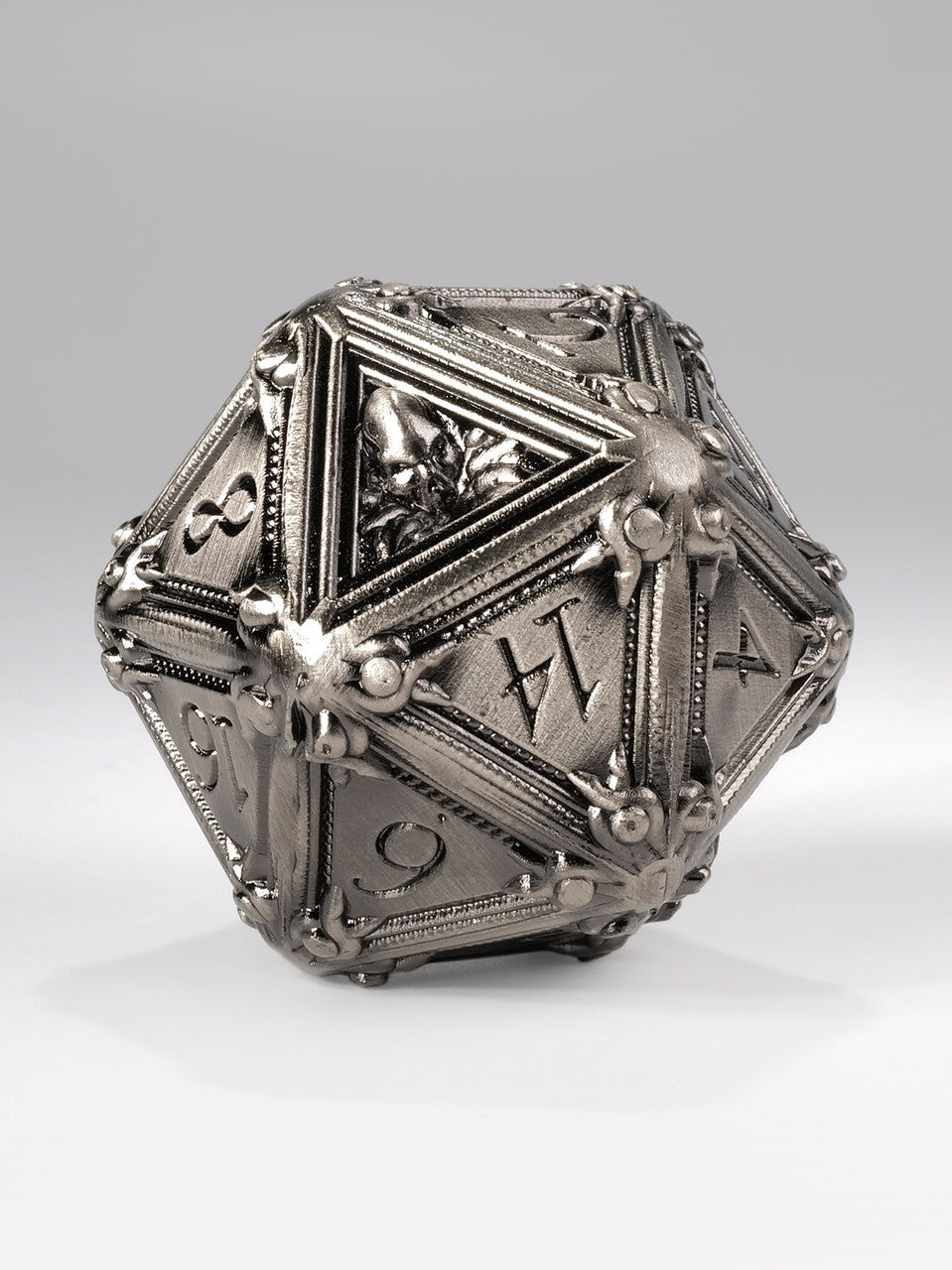 50mm Geometric Horrors: Silver Golem's Eyes TTRPG  Single D20