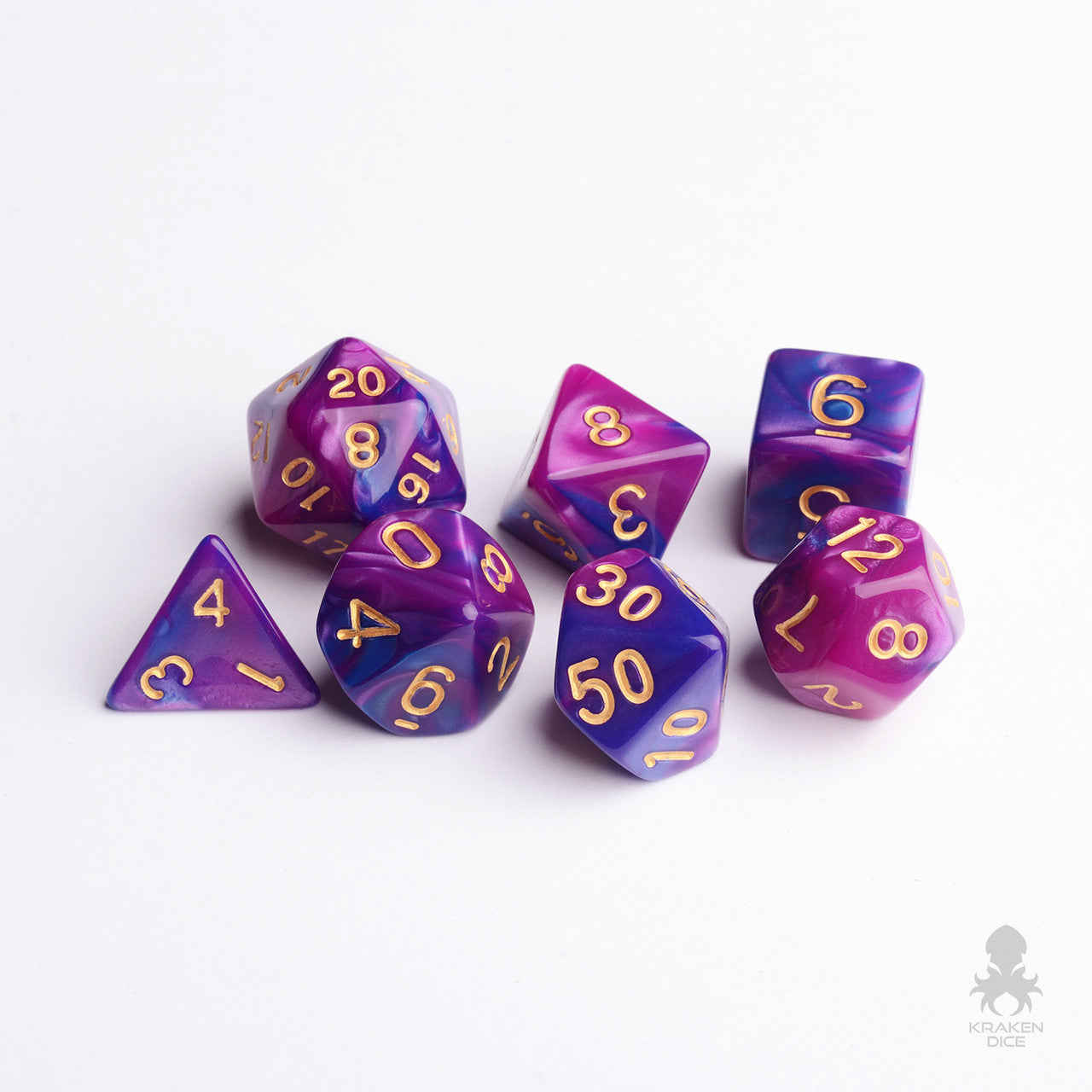 Royal Passion RPG Dice Set for Dungeons and Dragons