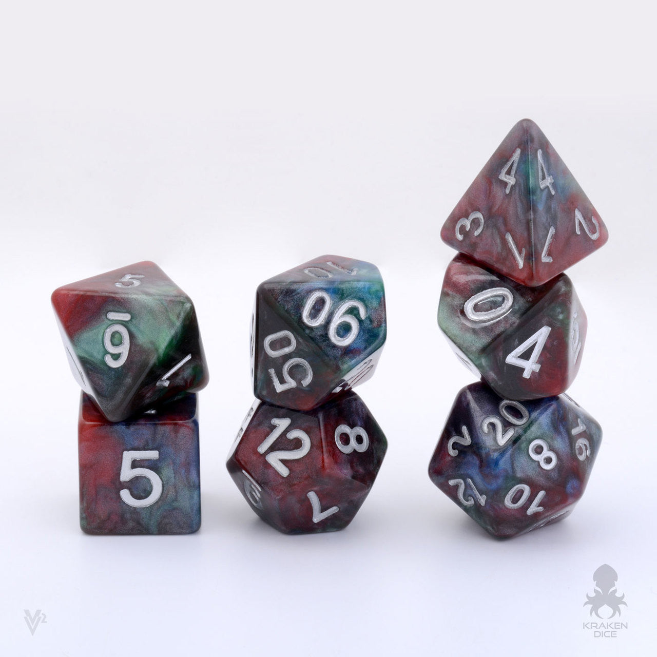 Snocone RPG Polyhedral 7pc Dice Set