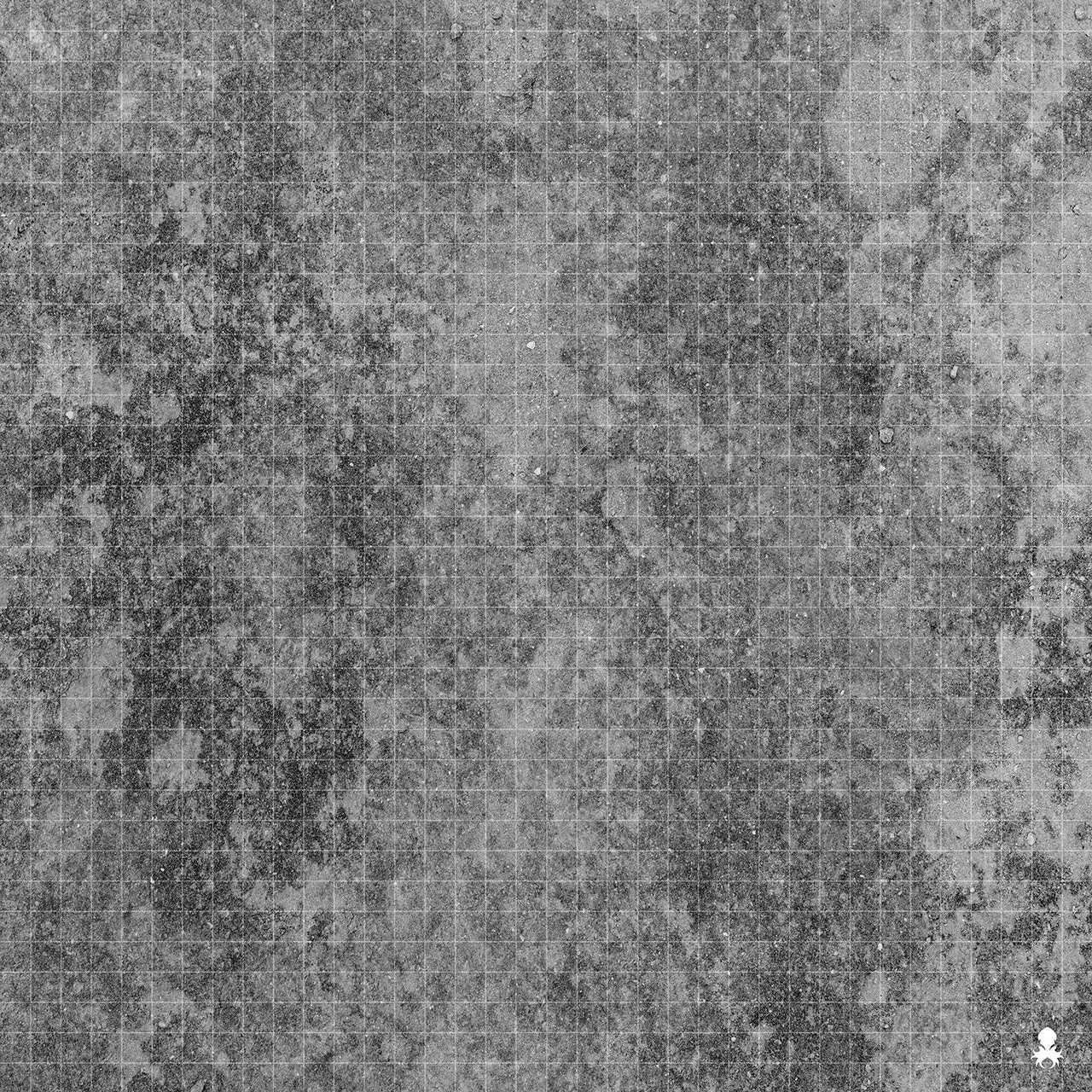 Kraken Dice RPG Encounter Map Quick Mat- Abandoned Concrete 36"x36"