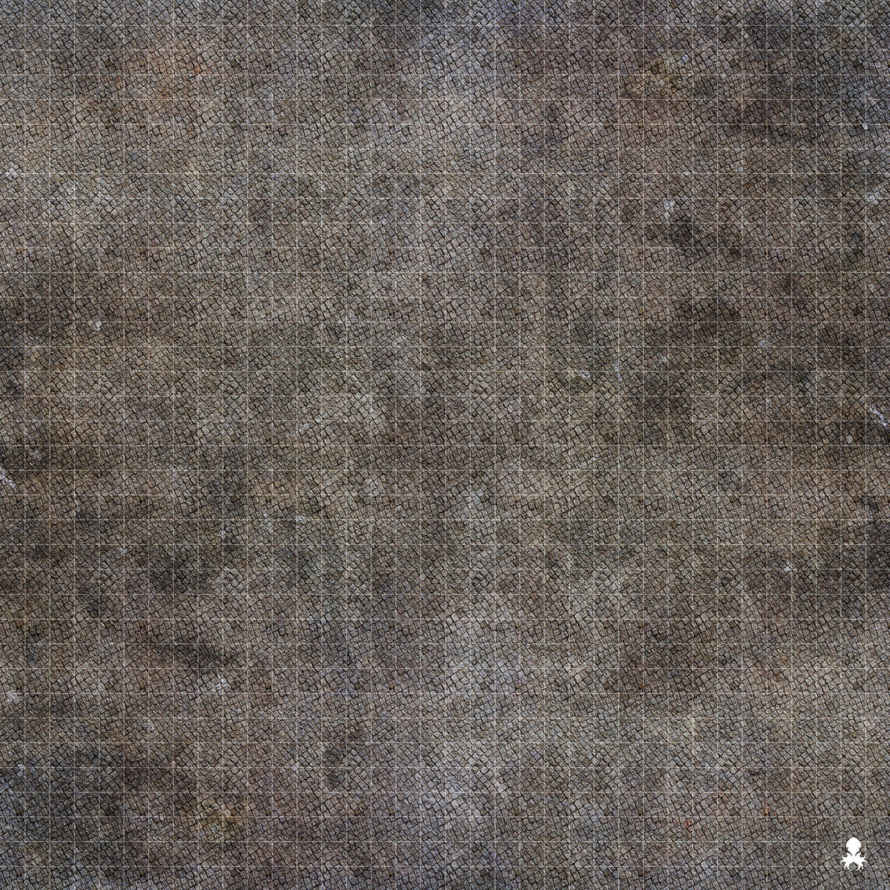 Kraken Dice RPG Encounter Map Quick Mat- Cobblestone 36"x36"