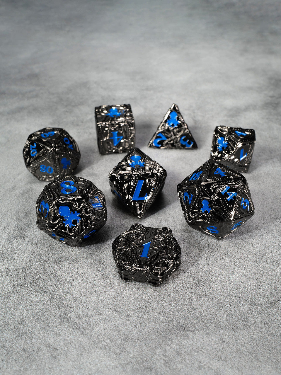 Kraken's Reach: Abyssal Reach 8pc TTRPG Dice Set