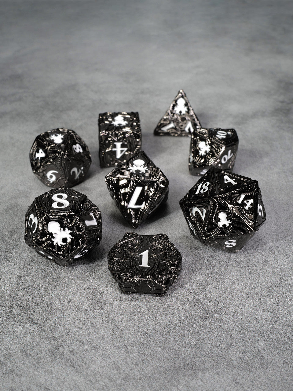 Kraken's Reach: Ghastly Reach 8pc TTRPG Dice Set