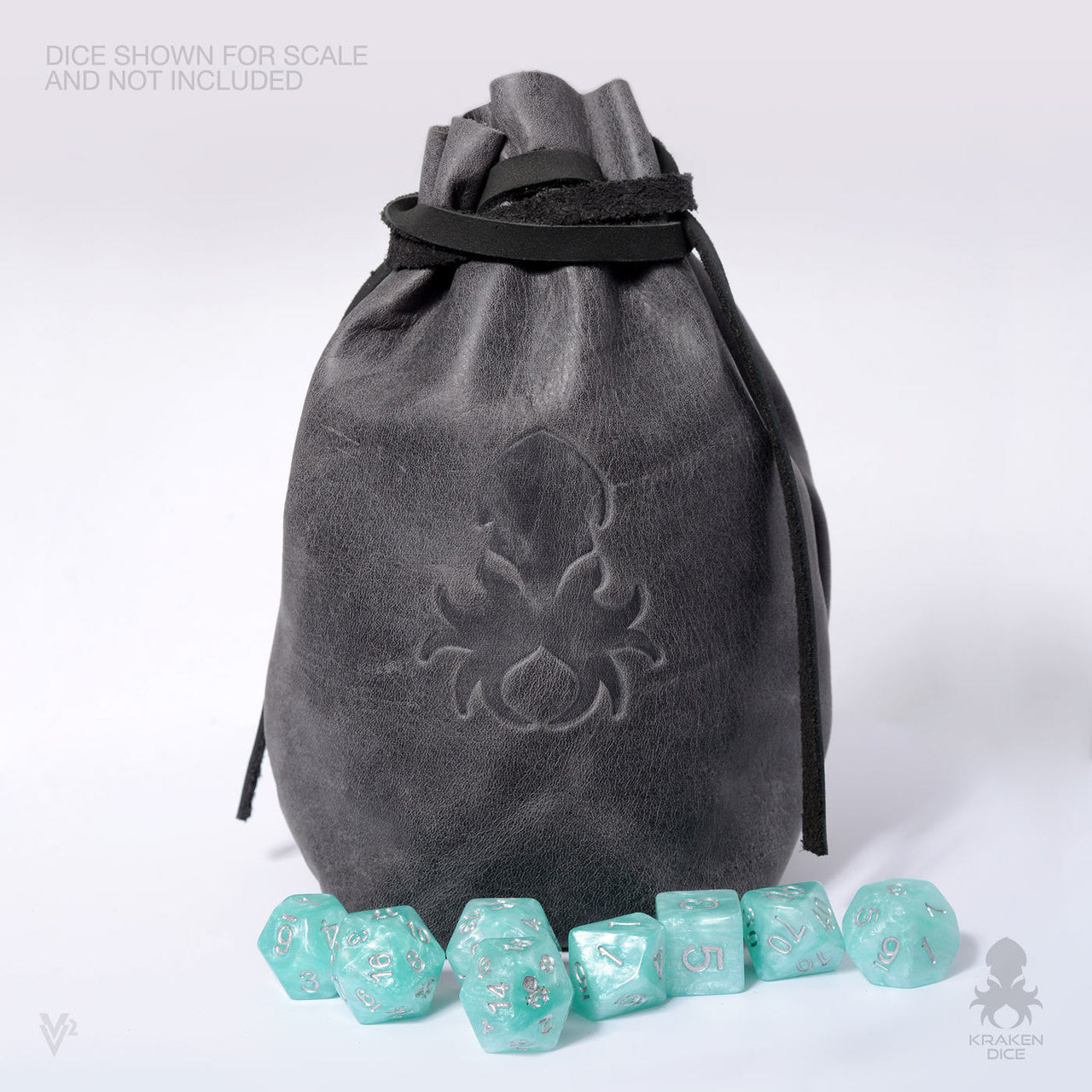 Freestanding Large Dice Bag In Old World Leather