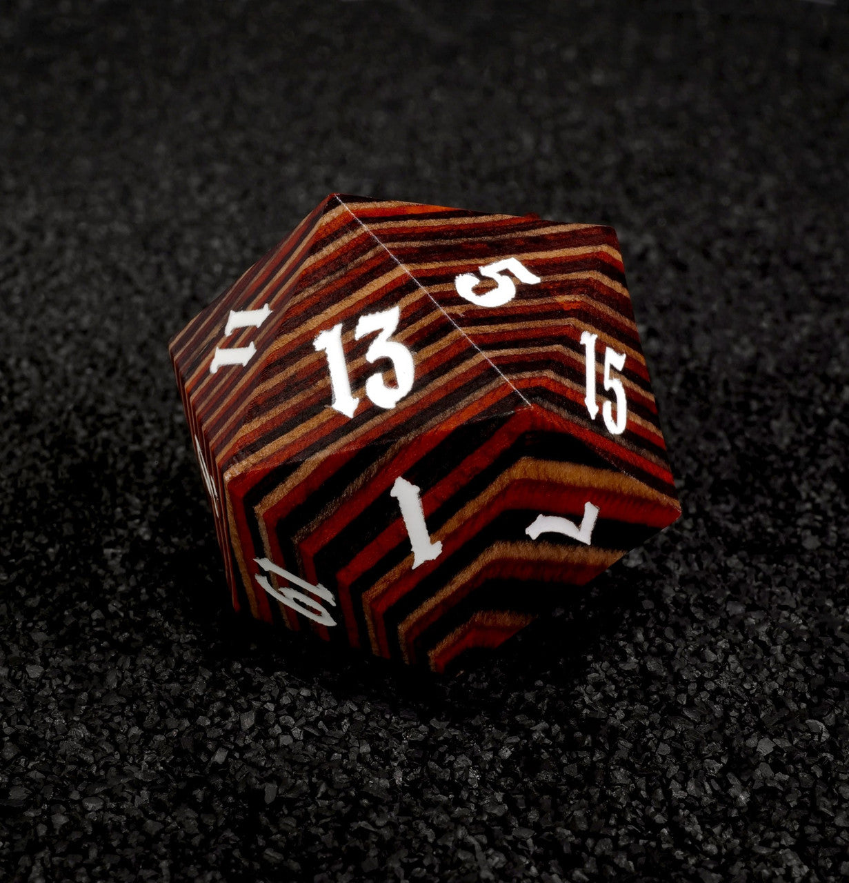 Light Colored 30mm Wooden D20