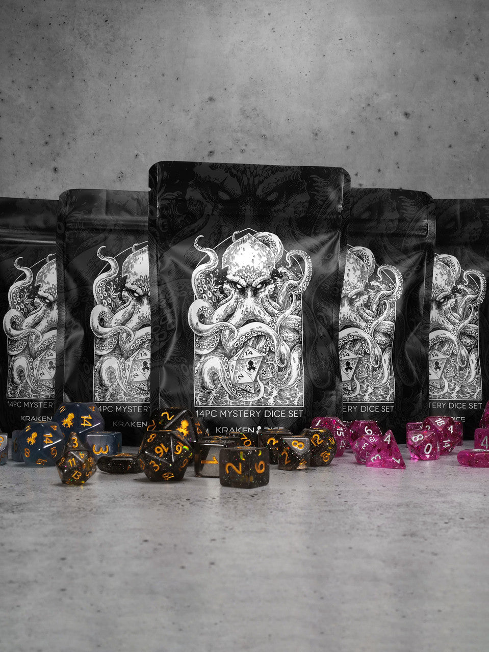 Mystery Kraken Original 14pc Dice Set