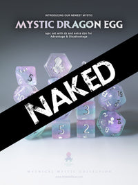 Naked Mystic Dragon Egg 14pc Dice Set With Kraken Logo