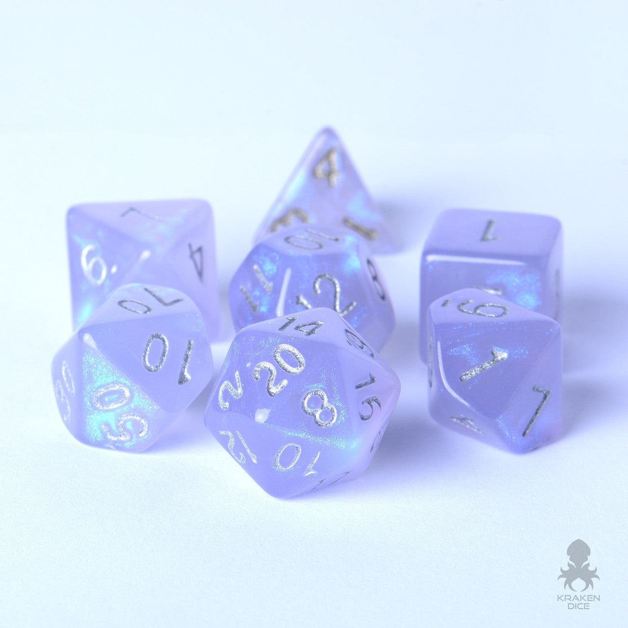 Purple Boreal 7pc Polyhedral Dice Set
