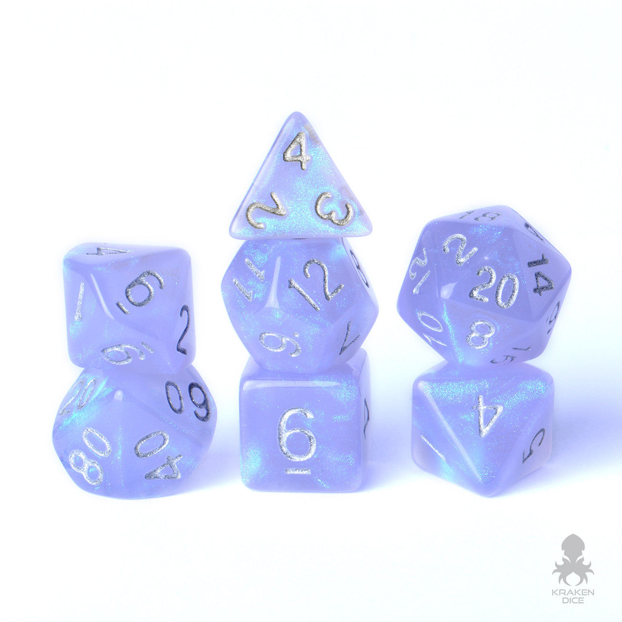Purple Boreal 7pc Polyhedral Dice Set