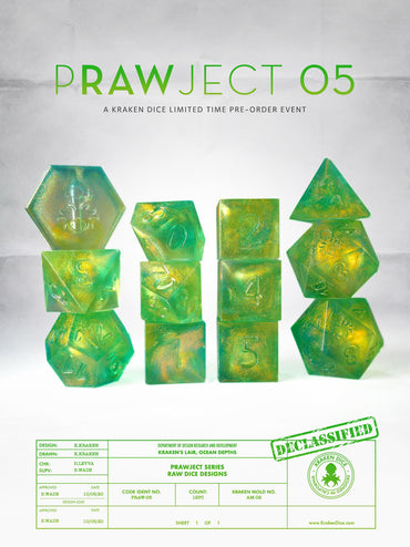 PRAWJECT:05  RAW RPG Dice Set