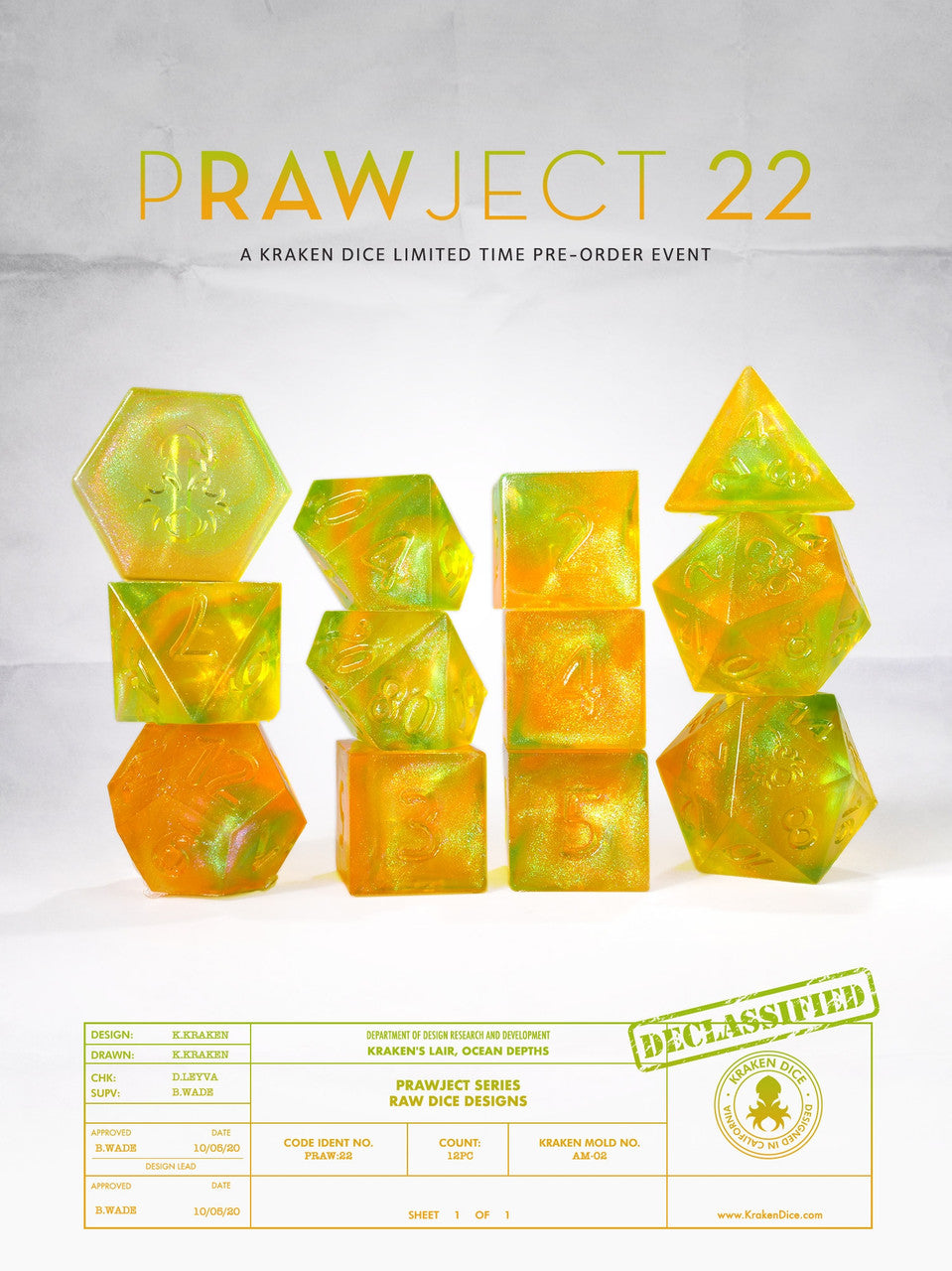 PRAWJECT:22 RAW RPG Dice Set