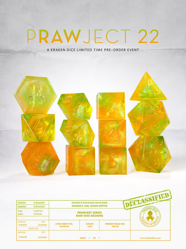 PRAWJECT:22 RAW RPG Dice Set