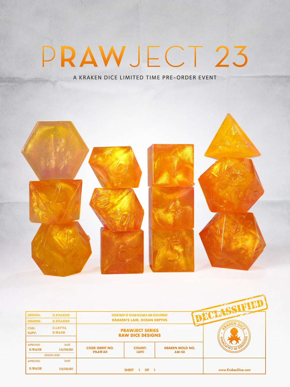 PRAWJECT:23 RAW RPG Dice Set
