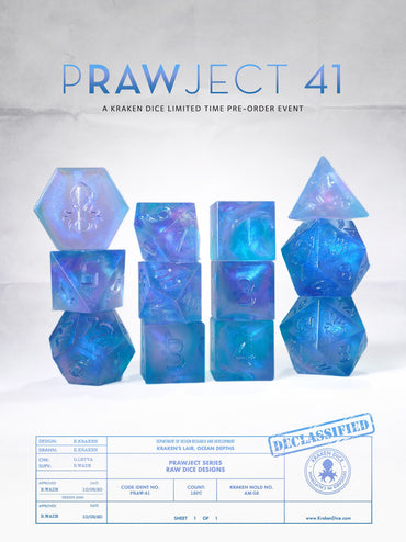 PRAWJECT:41 RAW RPG Dice Set
