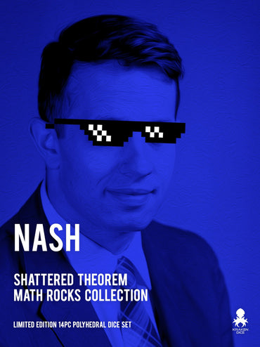 Nash: Shattered Theorem 14pc Limited Edition Polyhedral Dice Set