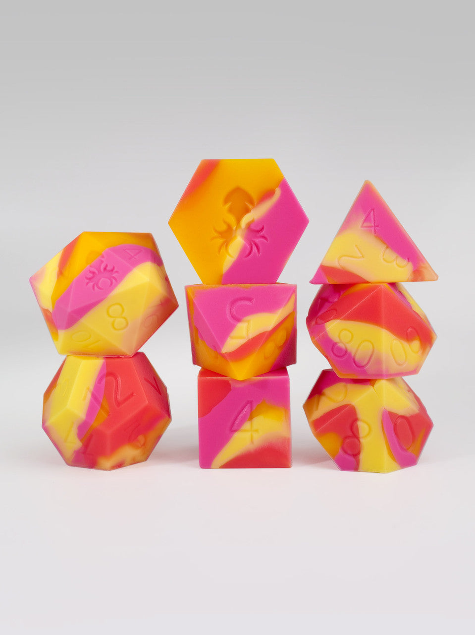 Sphinx Silicone 8pc Dice Set