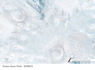 Kraken Dice RPG Encounter Map Quick Mat- Frozen Snow Field 36"x36"