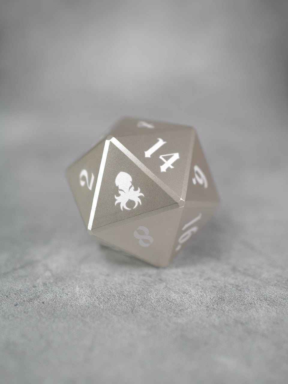 Vulcan: 50mm Silver Precision Aluminum Single D20