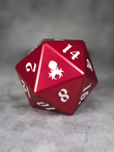 Vulcan: 75mm Red Precision Aluminum Single D20