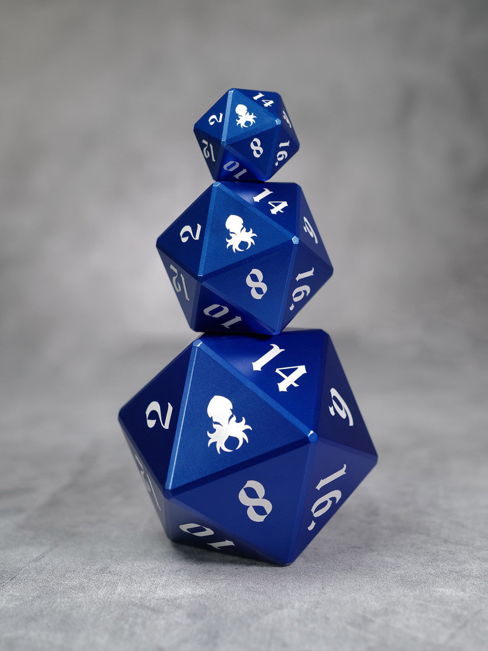 Vulcan: 75mm Blue Precision Aluminum Single D20