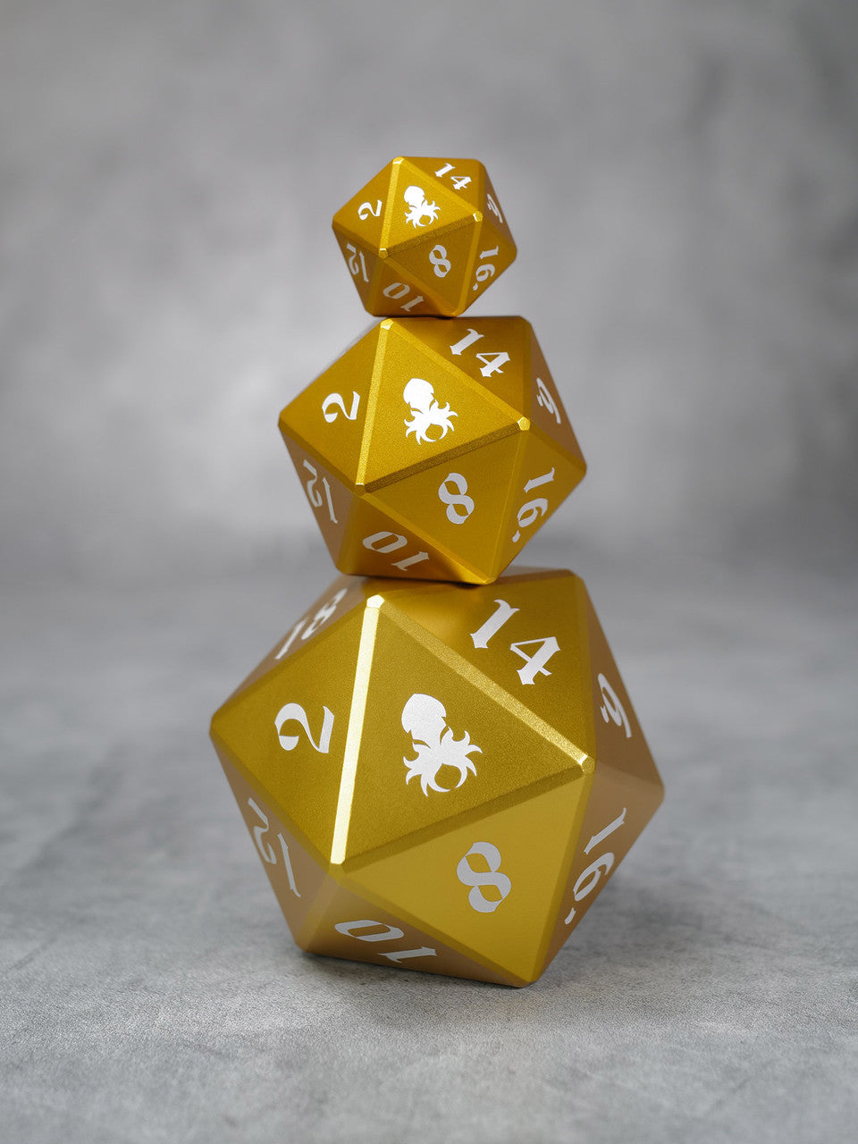 Vulcan: 50mm Gold Precision Aluminum Single D20