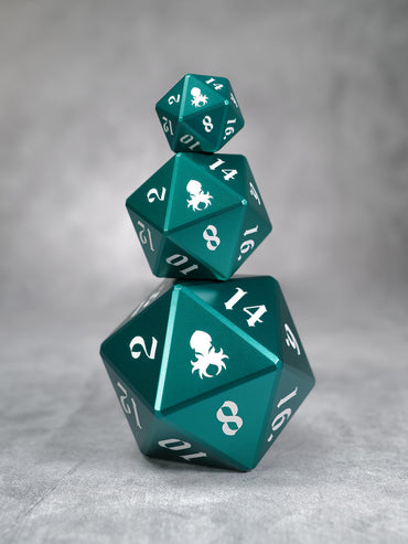 Vulcan: 75mm Green Precision Aluminum Single D20