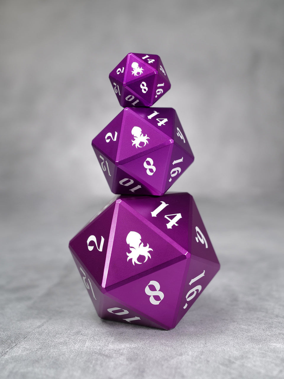 Vulcan: 75mm Purple Precision Aluminum Single D20